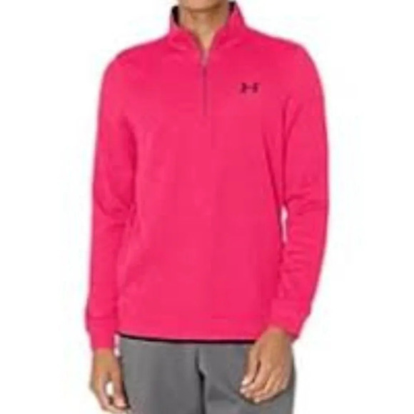 Kids‎ Pink Under Armour Quarter Zip Size XL - Picture 1 of 4